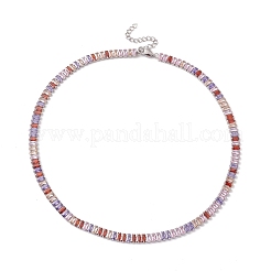 Tennishalsketten aus Zirkonia&nbsp;NJEW-G017-01E-P