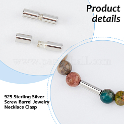 2 Stück: 925 Schraubverschlüsse aus Sterlingsilber&nbsp;STER-DC0001-73