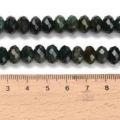 Natur Moos Achat Perlen Stränge&nbsp;G-C259-A03-6x10mm