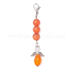 Pendentifs décoratifs en alliage d'ange&nbsp;HJEW-TA00441
