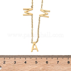 Collar con colgante en forma de palabra 