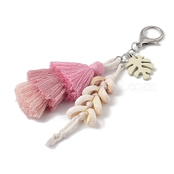 Decorazioni pendenti in filo di nylon macramè fatte a mano&nbsp;HJEW-P019-11P-02