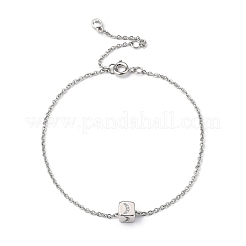 Würfel Micro Pave Zirkonia Anhänger Halsketten & Armbänder Sets&nbsp;SJEW-JS01116-01