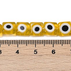 Handgemachte Glasperlen bösen Blick Stränge&nbsp;LAMP-G166-03C