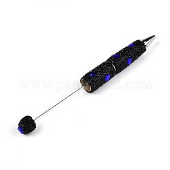 Penna a sfera con pavé di strass in resina e argilla polimerica a forma di cuore&nbsp;AJEW-T013-03M