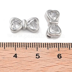 Ottone con perle di zirconia cubica trasparenti&nbsp;KK-B102-38P