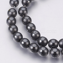 Chapelets de perles en hématite synthétique sans magnétiques&nbsp;G-F585-C-6mm