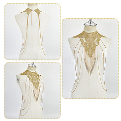Gothic Schulterketten aus Polyesterspitze für Hochzeitskleid&nbsp;AJEW-GA0010-27