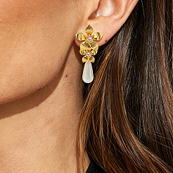 Boucles d'oreilles pendantes en alliage&nbsp;WG394CA-01