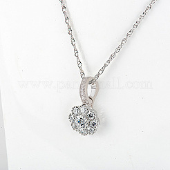 4 Stück 4 Stile Messing Micro Pave klare Zirkonia Faltverschlüsse&nbsp;KK-DR0001-12