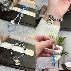 10 pièces de perles en porcelaine faites à la main&nbsp;PORC-YW0001-24A