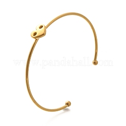Bracciali a polsino in acciaio inossidabile 304&nbsp;STAS-Z108-08G-01