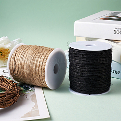2 rouleau de cordon de jute de couleur terre bicolore&nbsp;OCOR-CD0001-05