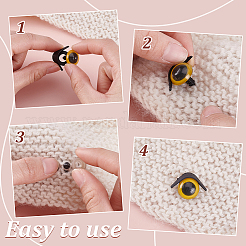 Ojo de muñeca artesanal de resina&nbsp;DIY-GA0002-91