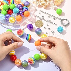 Kit per la creazione di collane di bracciali color caramello fai da te&nbsp;MACR-CJC0001-12P-01