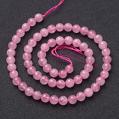Chapelets de perles en quartz rose naturel&nbsp;LS-GSR6mmC034