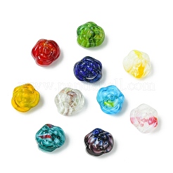 100pcs 10 Farben handgemachte Bunte Malerei-Perlen&nbsp;LAMP-CJ0002-36