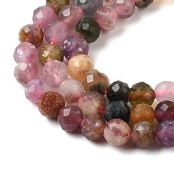 Colliers de perles de tourmaline multicolores naturelles&nbsp;G-H336-A10-03