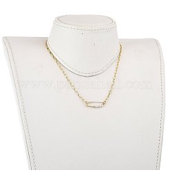 Collane con ciondolo spilla da balia in ottone&nbsp;NJEW-JN03026