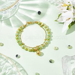 1 Strang natürliche Serpentinperlenstränge&nbsp;G-OC0003-10