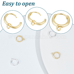 4 paio di orecchini a cerchio in argento sterling stile 2 e 925&nbsp;STER-GO0001-07