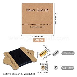 Kit de fabrication de bracelets en perles de style code Morse&nbsp;DIY-SC0014-74