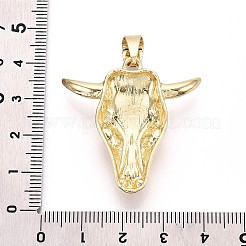 Anhänger aus Messing und synthetischem Türkis&nbsp;KK-T079-03A-G