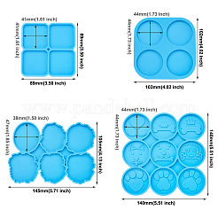 Stampi in silicone fai da te in stile 4 pz 4&nbsp;DIY-BG0001-23