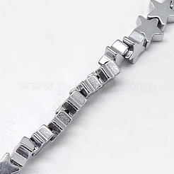 Galvanisieren unmagnetische synthetischen Hämatitkornen Stränge&nbsp;G-J173-4x4mm-02