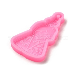 Moules à pendentif en silicone pour la fête des mères&nbsp;AJEW-M221-03A