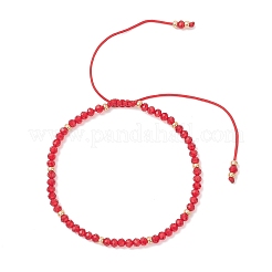 2 Stück verstellbares Armband-Set aus Glasperlen und geflochtenen Glasperlen&nbsp;BJEW-MZ00287-01