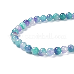 Facettierte rondellgefärbte naturweiße Jade-Perlenstränge&nbsp;G-D073-01E