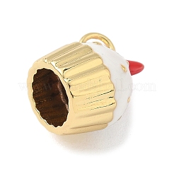 Ciondoli smaltato in ottone&nbsp;KK-L239-045G-01