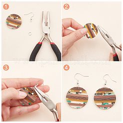 Kits de fabrication de boucles d'oreilles bricolage&nbsp;DIY-CA0002-70