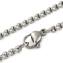 201 Halsketten mit Kreuzanhänger aus Edelstahl&nbsp;NJEW-S007-01P
