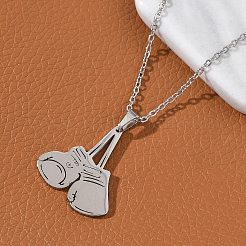 Colliers pendentifs en acier inoxydable 304&nbsp;NJEW-Z073-04P