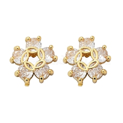 Boucles d'oreilles à tige en laiton&nbsp;EJEW-U064-03D-G