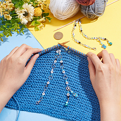 Strickende Reihenzählketten aus Glas- und Acrylperlen&nbsp;HJEW-AB00547