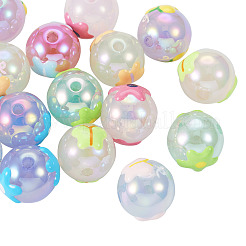 16 Stück 8 Stile UV-Beschichtung Regenbogen schillernde Acrylperlen&nbsp;PACR-TA0001-07