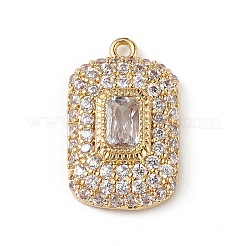 Cremagliera placcatura micro ottone spianare pendenti zirconi&nbsp;KK-C019-05G