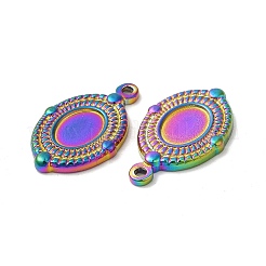 Placcatura ionica (ip) 304 impostazioni cabochon pendente in acciaio inossidabile&nbsp;STAS-L020-033RC