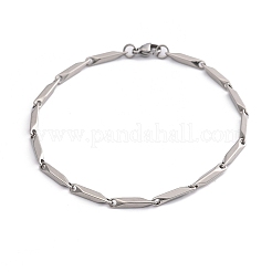 Anlaufgeschützte Unisex-Armbänder aus 201er Edelstahl mit Gliederkette&nbsp;BJEW-L637-35B-P
