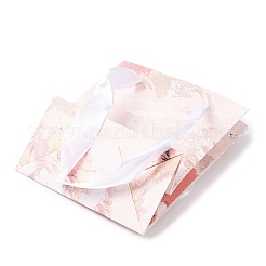 Rechteckige Geschenktüten aus Papier mit Schleifengriffen&nbsp;ABAG-A011-01F