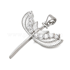 Messing micro pave klare zirkonia anhänger&nbsp;CU-CBA108A-03P