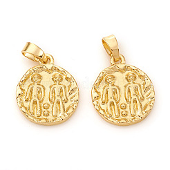 12 ciondolo in ottone con costellazione/segno zodiacale&nbsp;KK-I672-33