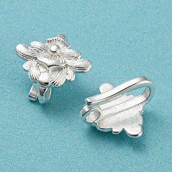 Ganci per orecchini in ottone a forma di fiore&nbsp;KK-M257-02S