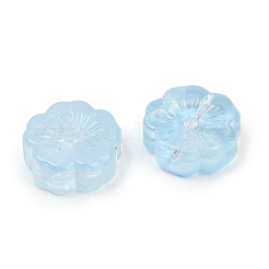 Perles en verre transparentes&nbsp;DGLA-E004-01E