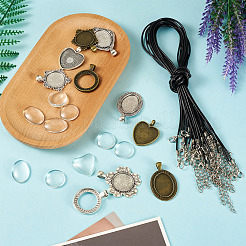 DIY-Kits zum Herstellen von Halsketten mit Anhängern aus Legierung&nbsp;DIY-TA0012-21