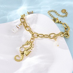 304 Edelstahl-Strass-Charm-Armbänder&nbsp;BJEW-L708-09G
