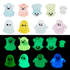 30 décoration d'affichage en résine transparente lumineuse d'Halloween&nbsp;DJEW-TA0001-36